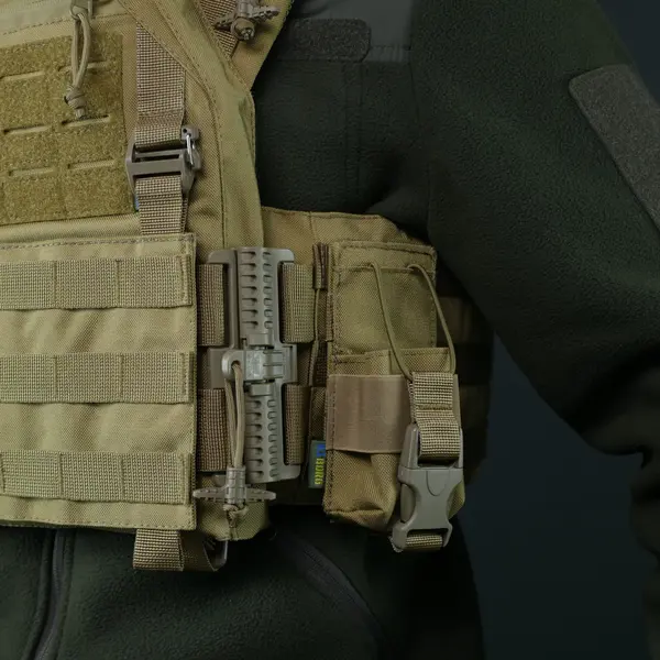Тактический подсумок под рацию KIBORG GU Single Mag Pouch Койот