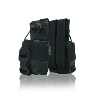 Тактический подсумок под рацию KIBORG GU Single Mag Pouch Черный Мультикам