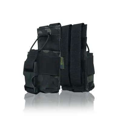 Тактичний підсумок під рацію KIBORG GU Single Mag Pouch Чорний Мультикам