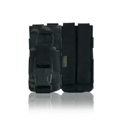 Тактический подсумок под рацию KIBORG GU Single Mag Pouch Черный Мультикам