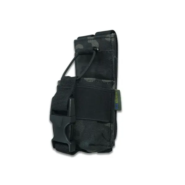 Тактичний підсумок під рацію KIBORG GU Single Mag Pouch Чорний Мультикам