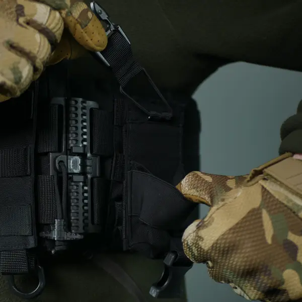 Тактический подсумок под рацию KIBORG GU Single Mag Pouch Черный