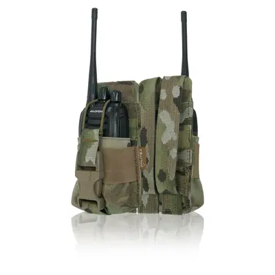 Жорсткий посилений тактичний підсумок під рацію Militex GU Single Mag Pouch Cordura original USA Multicam