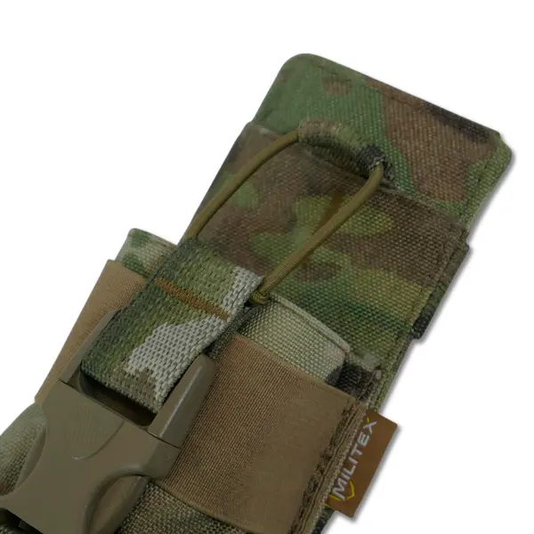 Жорсткий посилений тактичний підсумок під рацію Militex GU Single Mag Pouch Cordura original USA Multicam