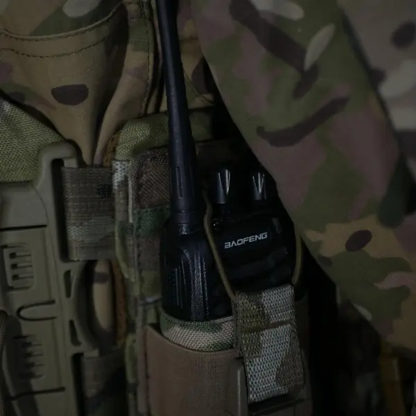 Жорсткий посилений тактичний підсумок під рацію Militex GU Single Mag Pouch Cordura original USA Multicam