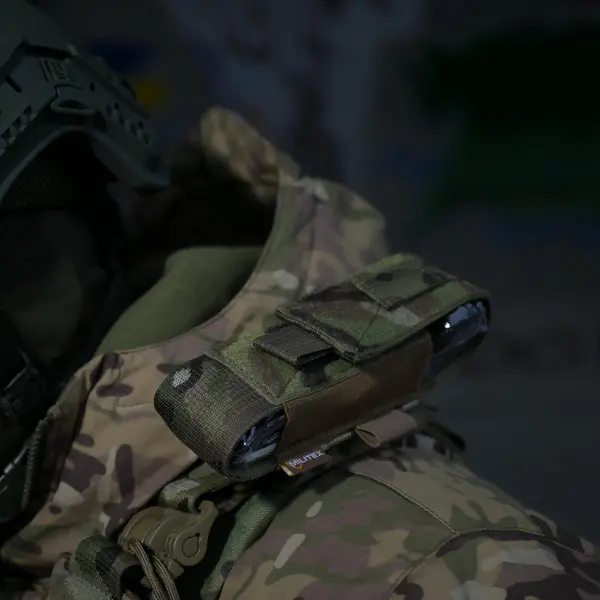 Підсумок під турнікет відкритого типу з кріпленнями для тактичних ножиць та маркера Militex Cordura original USA Multicam