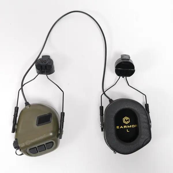 Тактические наушники EARMOR M31Н с креплением Олива