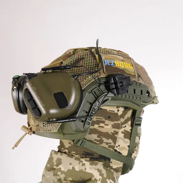 Тактические наушники EARMOR M31Н с креплением Олива