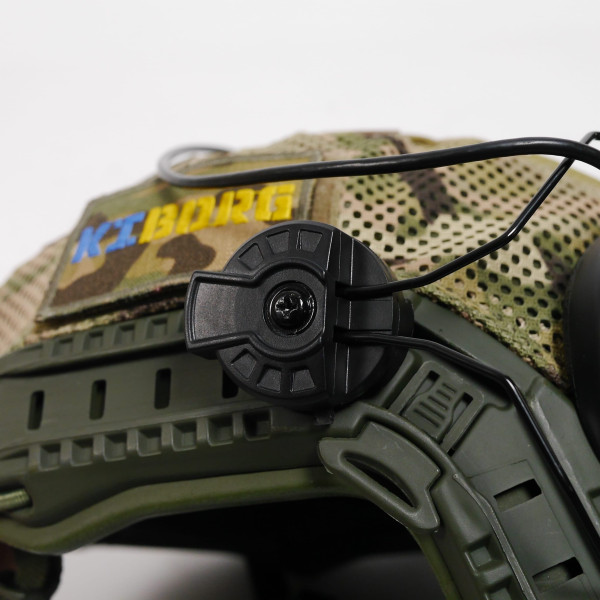Тактичні навушники EARMOR M31Н з кріпленням Олива