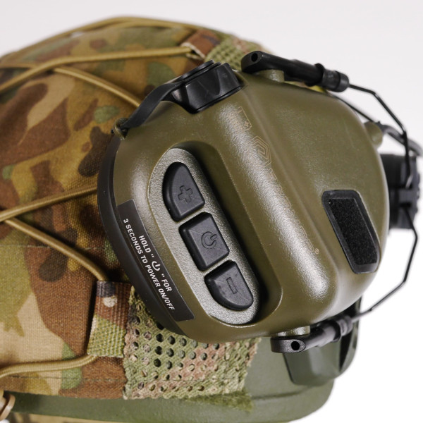 Тактичні навушники EARMOR M31Н з кріпленням Олива