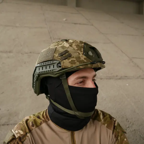 Кавер на шлем Kiborg FAST-1 cordura pixel MM-14.