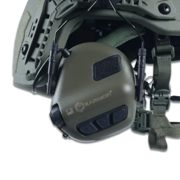Тактические наушники EARMOR M32Н Olive с креплением