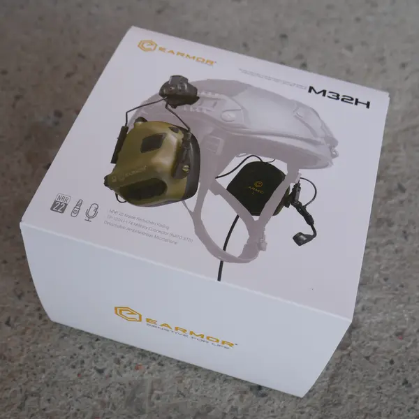 Тактические наушники EARMOR M32Н Olive с креплением