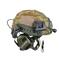 Tactical Ballistic Helmet with Cover, Earphones, Flashlight, Multicam Helmet Set Tactical Ballistic Helmet with Cover, Earphones, Flashlight, Multicam Helmet Set
