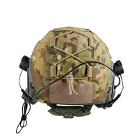 Тактичний Балістичний Шолом з Кавером Навушниками Ліхтариком Комплект Шолома з Навушниками Каска Мультикам