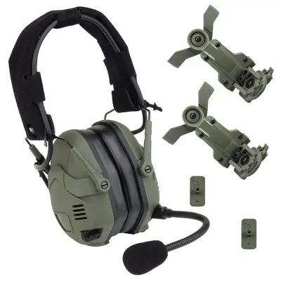 Тактичні активні навушники HD-16 Olive