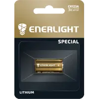Батарейка литиевая ENERLIGHT Lithium ndustrial CR123A, 3V, bli 1