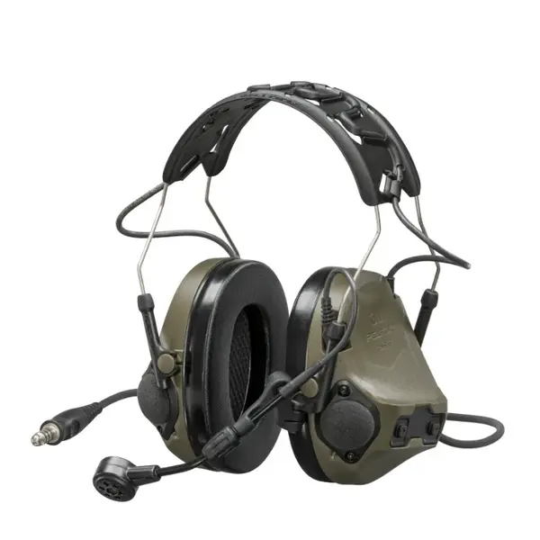 Навушники активні 3M MT14H418A-38 GN PELTOR™ ComTac™ VIII, зелені, 4-контакт (вихід PELTOR)