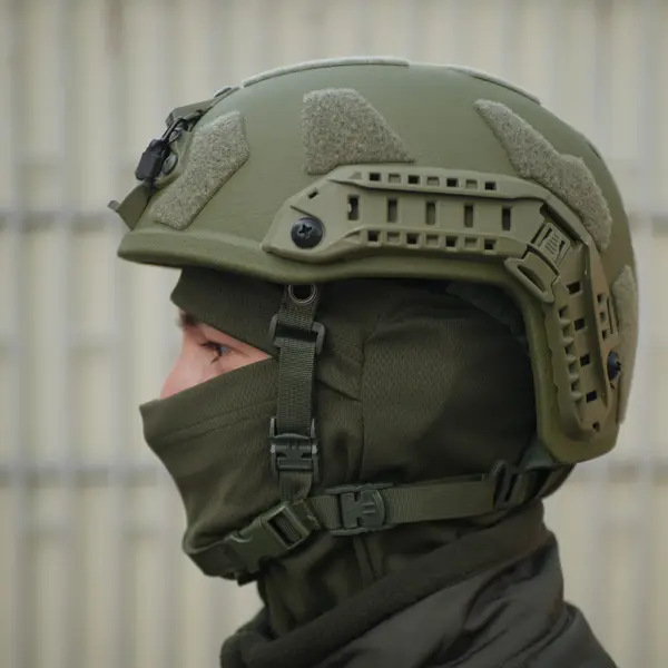 Балістичний шолом покращений FAST PE GEN III AGGRESSIVE Olive M, L