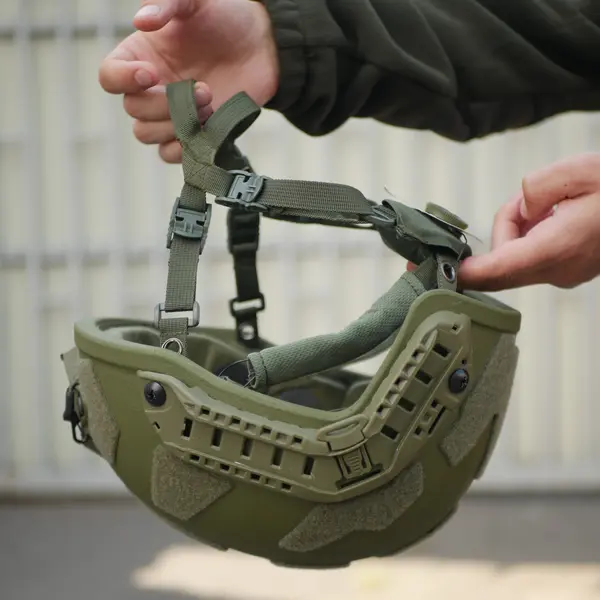 Балістичний шолом покращений FAST PE GEN III AGGRESSIVE Olive M, L