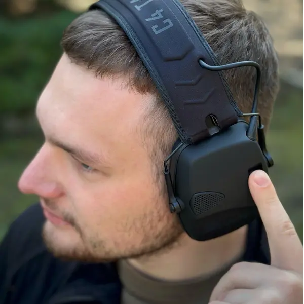 Активні навушники C4 Tactical (SNR=27dB Elec) - чорні