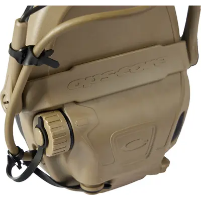 Активные наушники Ops-Core AMP Communication Headset-Connectorized. Верхний держатель. Tan