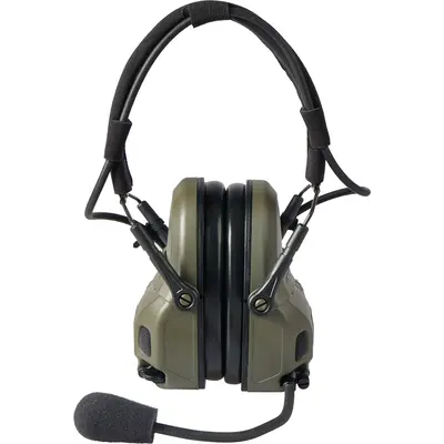 Активные наушники Ops-Core AMP Communication Headset-Connectorized. NFMI. Верхний держатель. Ranger Green