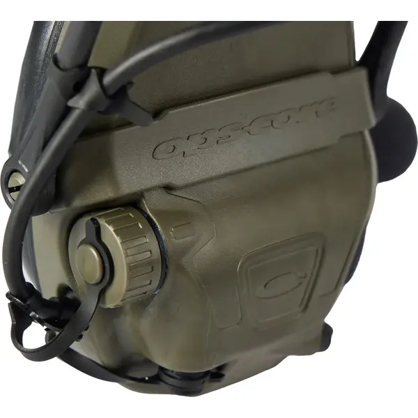 Активные наушники Ops-Core AMP Communication Headset-Connectorized. NFMI. Верхний держатель. Ranger Green