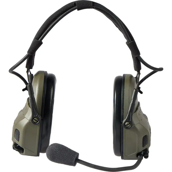 Активные наушники Ops-Core AMP Communication Headset-Connectorized. NFMI. Верхний держатель. Ranger Green