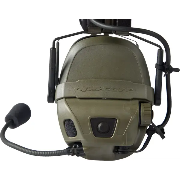 Активные наушники Ops-Core AMP Communication Headset-Connectorized. NFMI. Верхний держатель. Ranger Green