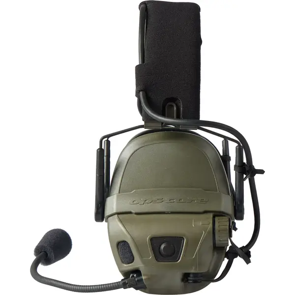 Активные наушники Ops-Core AMP Communication Headset-Connectorized. NFMI. Верхний держатель. Ranger Green