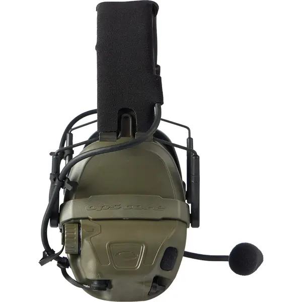 Активные наушники Ops-Core AMP Communication Headset-Connectorized. NFMI. Верхний держатель. Ranger Green