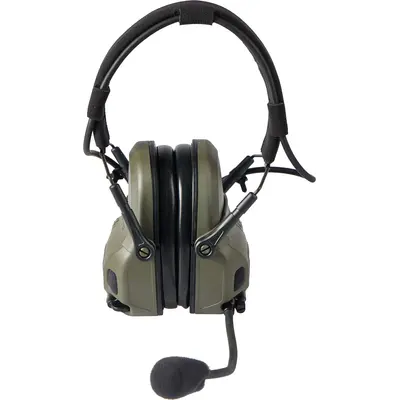 Активные наушники Ops-Core AMP Communication Headset-Connectorized. Верхний держатель. Ranger Green