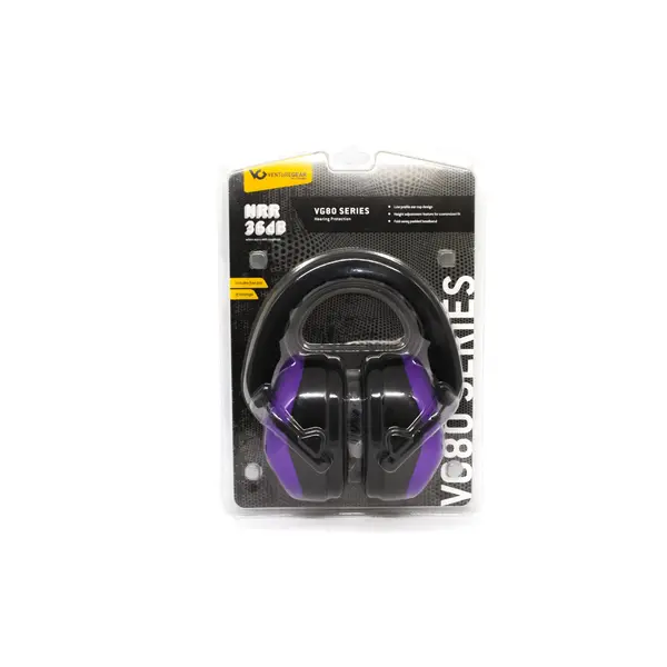Навушники захисні Фіолетові Venture Gear VGPM8065C SNR 26дБ + беруші