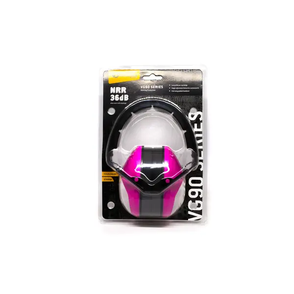 Навушники Рожеві Venture Gear VGPM9010PC з шумопоглинанням NRR 24dB + беруші