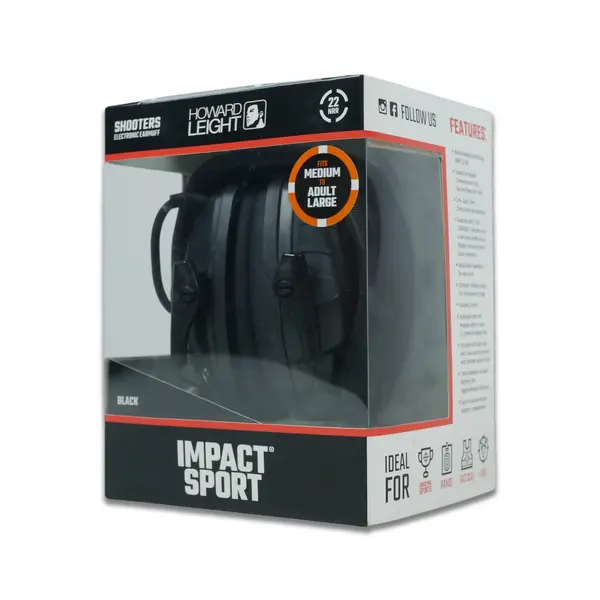 Активные наушники Howard Leight Impact Sport Black
