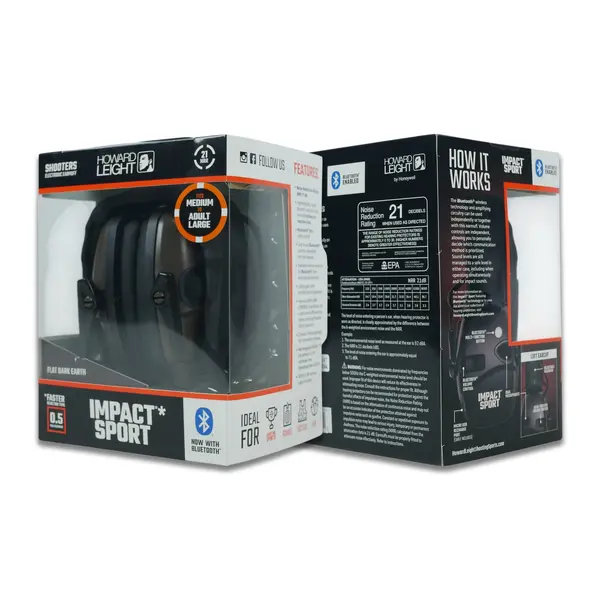 Активные наушники Howard Leight Impact Sport Bluetooth Dark Earth