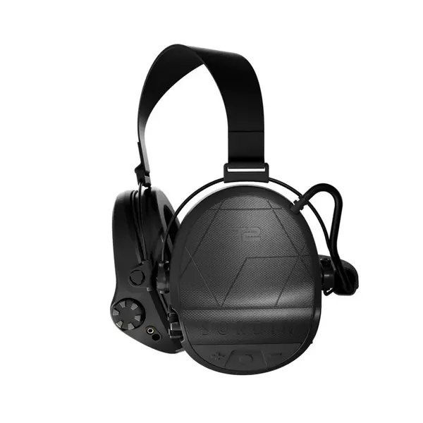 Активні навушники Sordin Supreme T2 Neckband із заднім тримачем під шолом - чорні