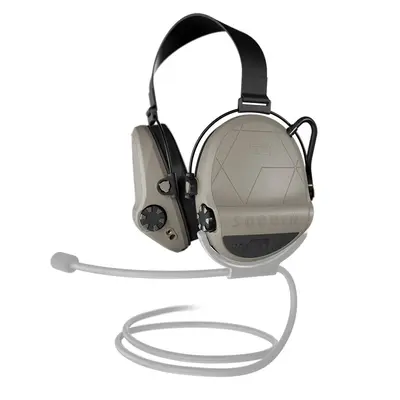 Активные наушники Sordin Supreme T2 Neckband с задним держателем под шлем - койот
