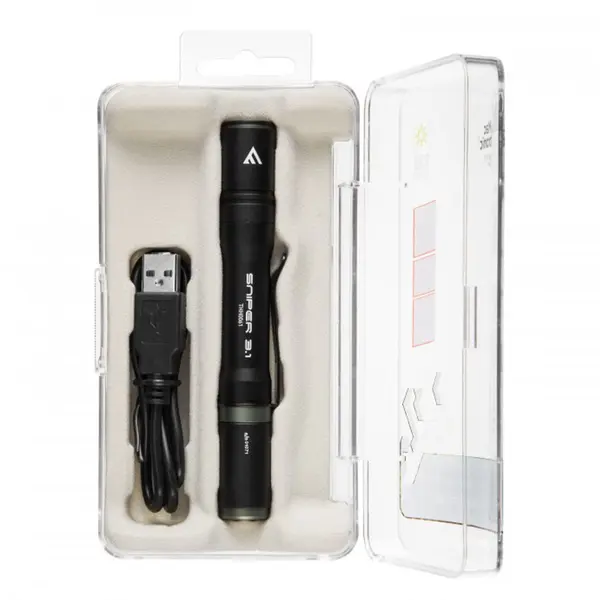 Ліхтар тактичний Mactronic Sniper 3.1 (130 Lm) USB Rechargeable Magnetic (THH0061)