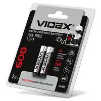 Videx HR03/AAA 600mAh batteries, double blister/2pcs