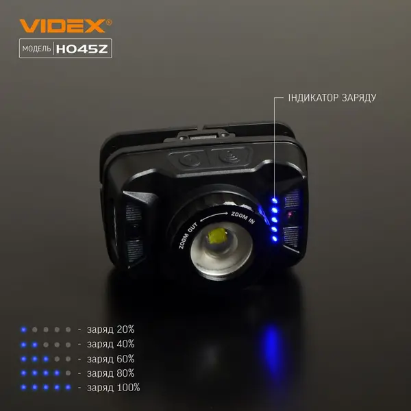 Налобный светодиодный фонарик VIDEX VLF-H045Z 270Lm 5000K