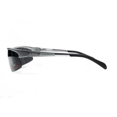 Окуляри поляризаційні BluWater Alumination-5 Silver Polarized (gray) чорні в сріблястій оправі, Сірий