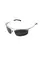 Окуляри поляризаційні BluWater Alumination-5 Silver Polarized (gray) чорні в сріблястій оправі, Сірий