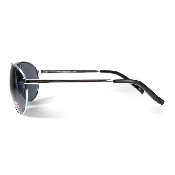 Окуляри біфокальні (захисні) Global Vision Aviator Bifocal (+3.0) (gray), чорні біфокальні лінзи в металевій оправі, Чорний