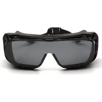 Очки защитные с уплотнителем Pyramex Cappture-Plus (gray) Super Anti-Fog H2MAX, серые, Черный