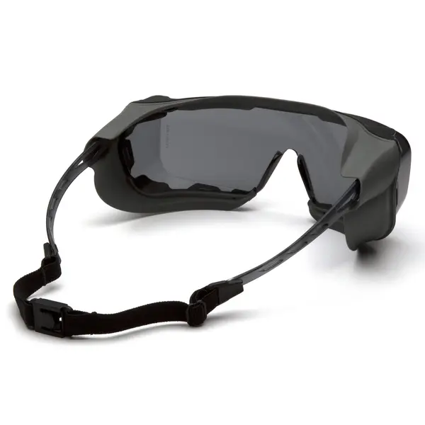 Очки защитные с уплотнителем Pyramex Cappture-Plus (gray) Super Anti-Fog H2MAX, серые, Черный
