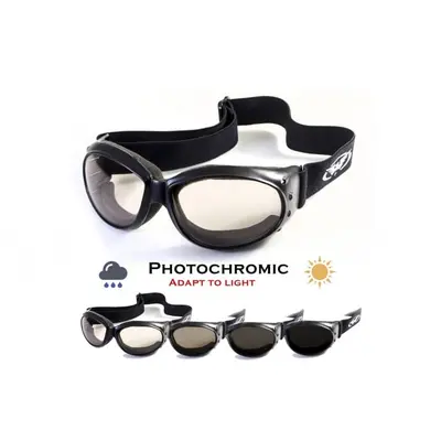 Окуляри захисні Global Vision Eliminator Photochromic (clear), прозорі фотохромні, Чорний