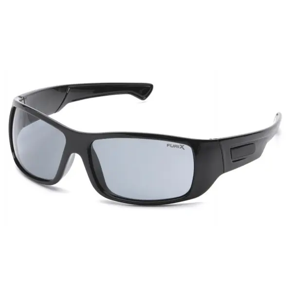 Окуляри захисні Pyramex Furix (grey) Anti-Fog, чорні, Чорний
