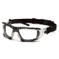 Окуляри захисні з ущільнювачем Pyramex Fyxate (clear) Super Anti-Fog H2MAX, прозорі, Чорний